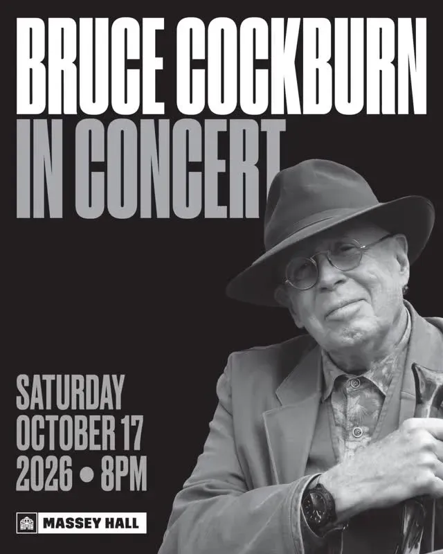 Bruce Cockburn tour poster — 2026 & 2027